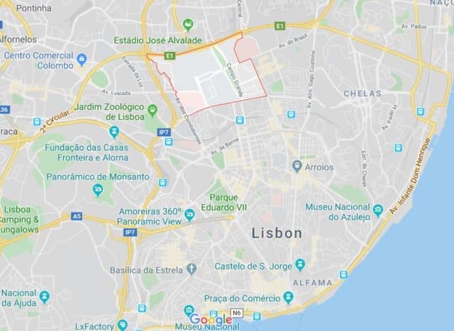 Carte localisation quartier Campo Grande