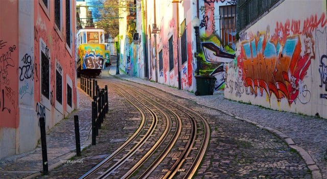 Rua são pedro de Alcantara - Street art Lisbonne