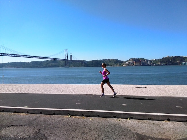 courir Lisbonne pont